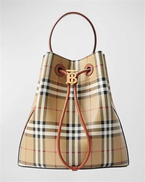 burberry small leather bucket bag|burberry drawstring bucket bag.